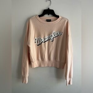 Wrangler Retro Light Pink Cropped Crewneck